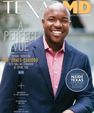 Dr. Sean Jones on Magazine Cover